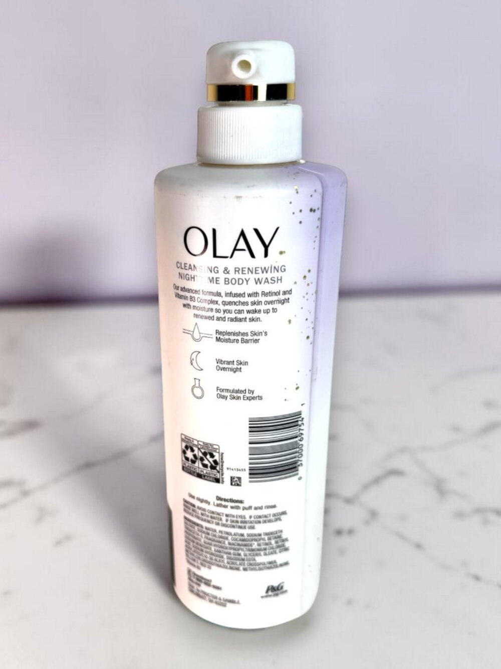 Olay Cleansing & Renewing Nighttime Body Wash +Retinol 17.9 Fluid Ounce - Picture 2 of 2